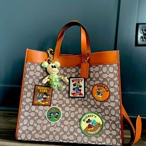 Coach Bags Disney X Coach Field Tote 40 in Signature Textile Jacquard